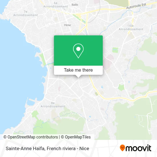Sainte-Anne Haïfa map