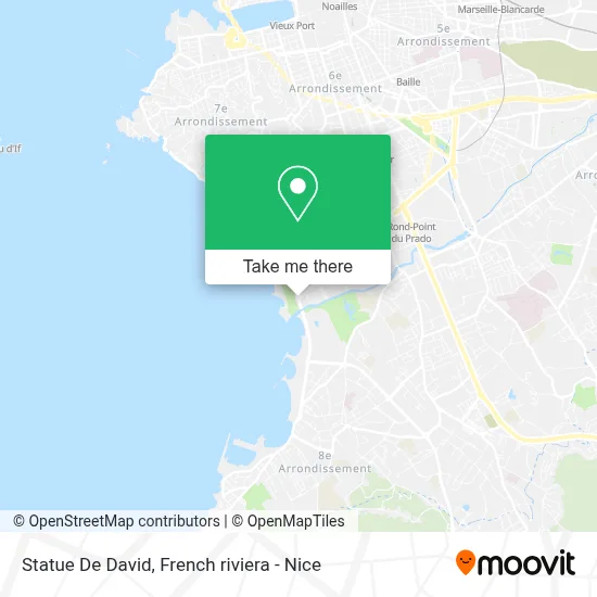 Statue De David map