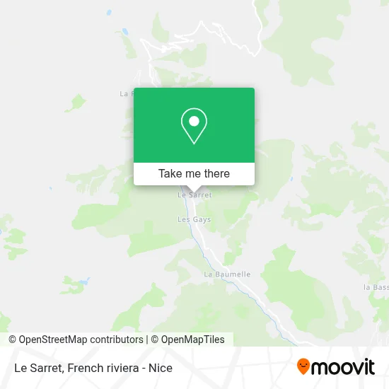 Le Sarret map