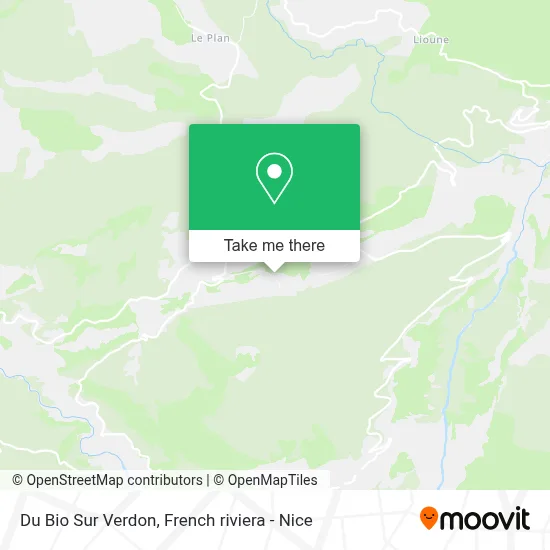 Du Bio Sur Verdon map
