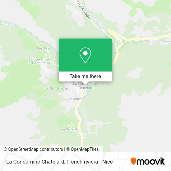 La Condamine-Châtelard map