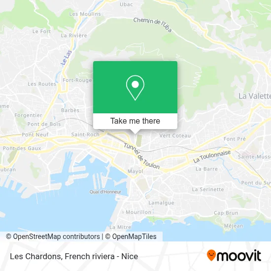 Les Chardons map