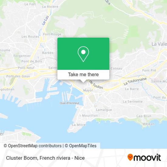 Cluster Boom map
