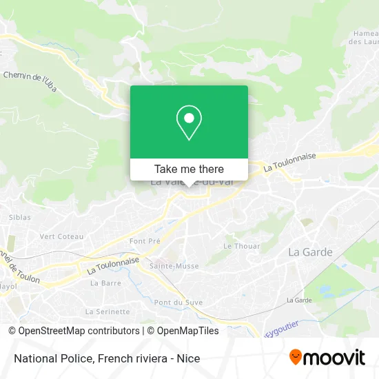 Police Nationale map