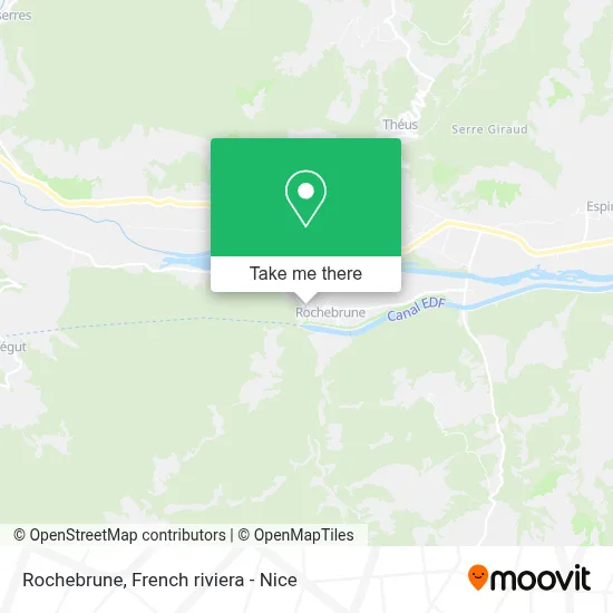 Mapa Rochebrune
