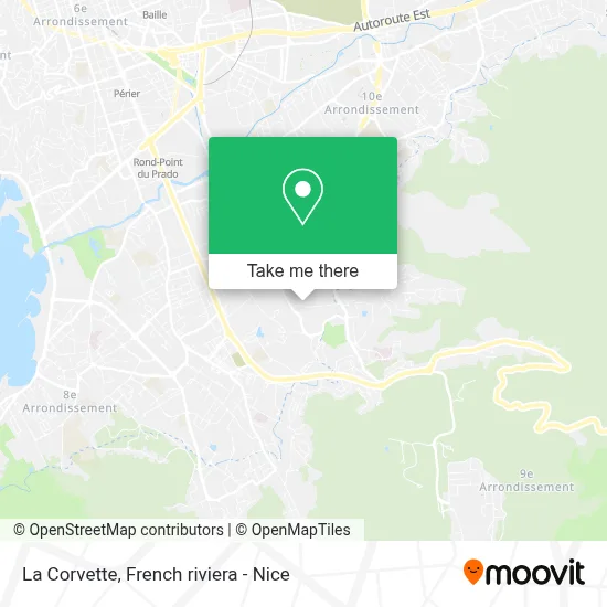 La Corvette map