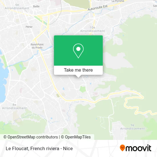 Le Floucat map
