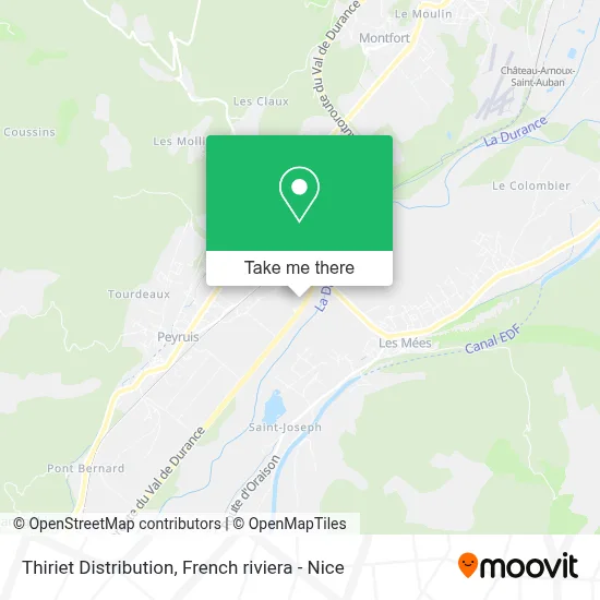 Thiriet Distribution map