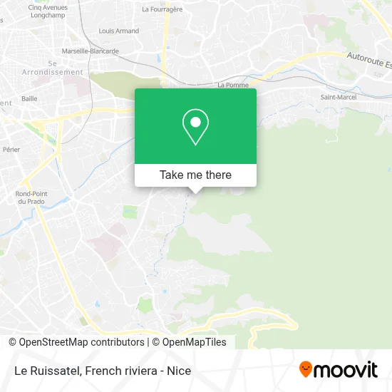 Le Ruissatel map