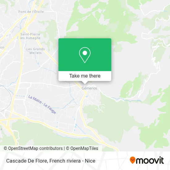 Cascade De Flore map