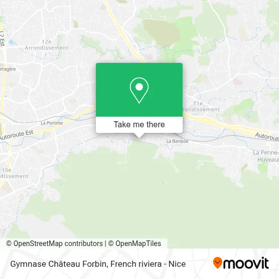 Gymnase Château Forbin map