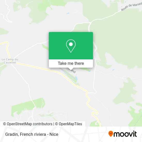 Mapa Gradin