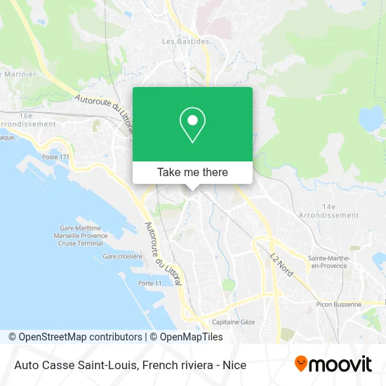 Auto Casse Saint-Louis map