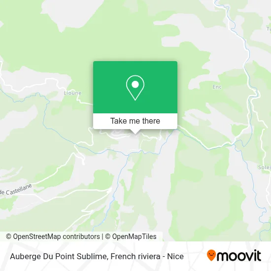 Auberge Du Point Sublime map