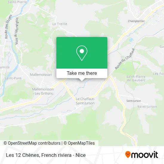 Les 12 Chènes map