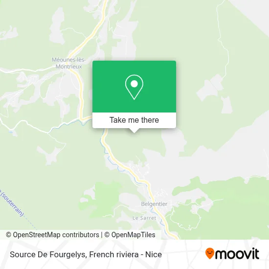 Source De Fourgelys map