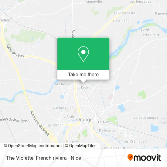 La Violette map