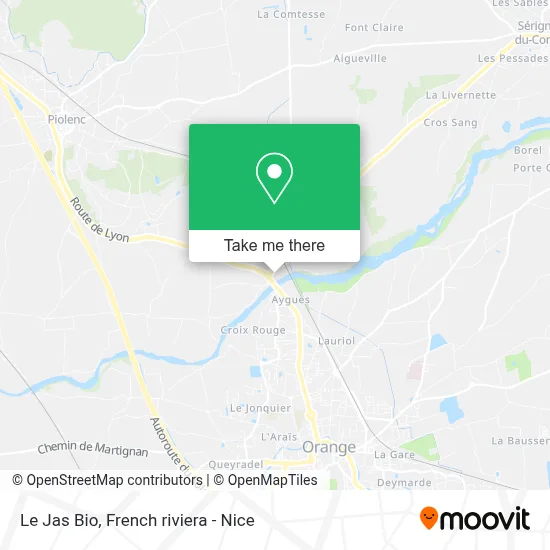 Le Jas Bio map