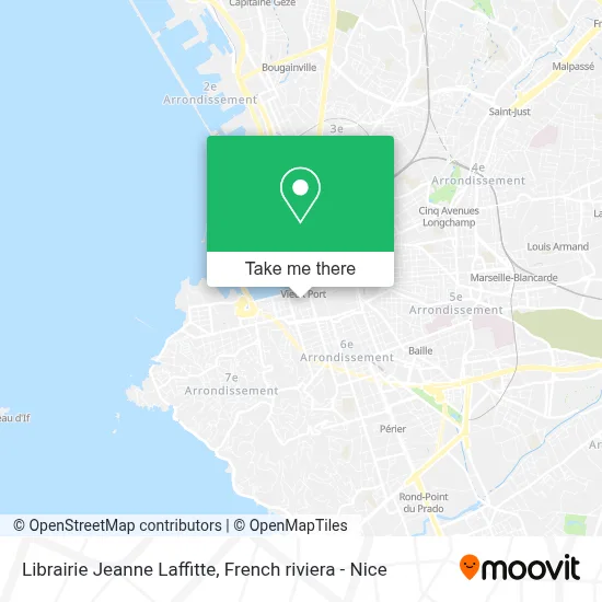 Librairie Jeanne Laffitte map
