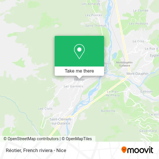 Mapa Réotier