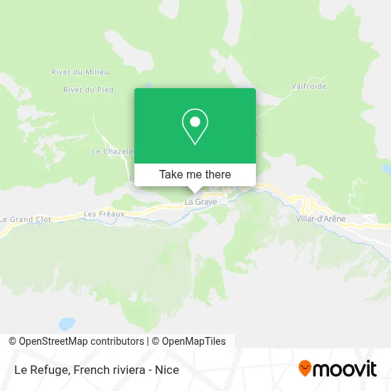 Le Refuge map