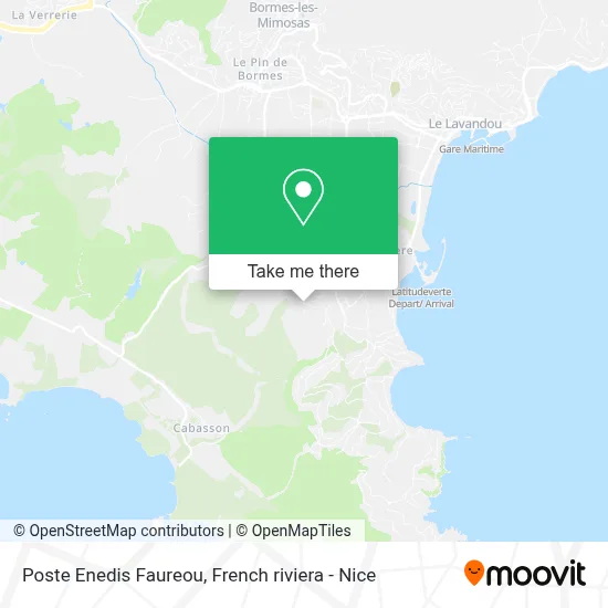 Poste Enedis Faureou map