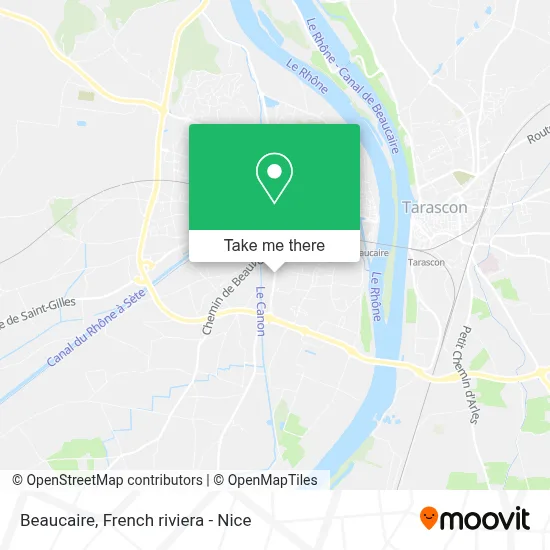 Beaucaire map
