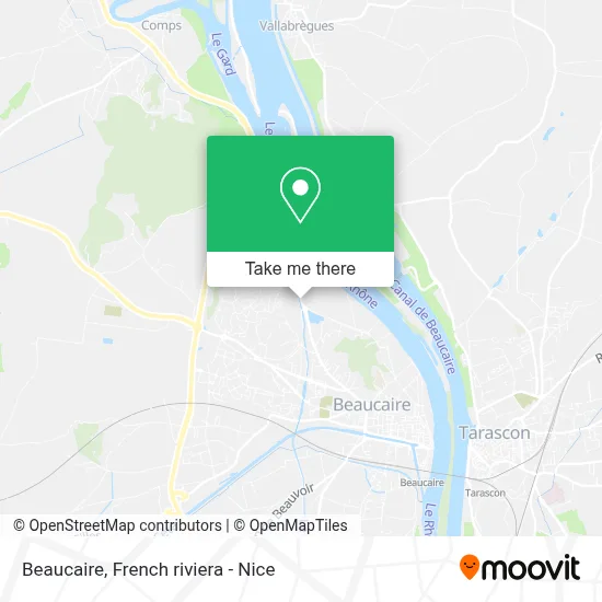 Beaucaire map