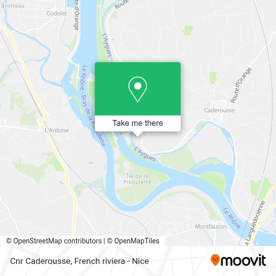 Cnr Caderousse map
