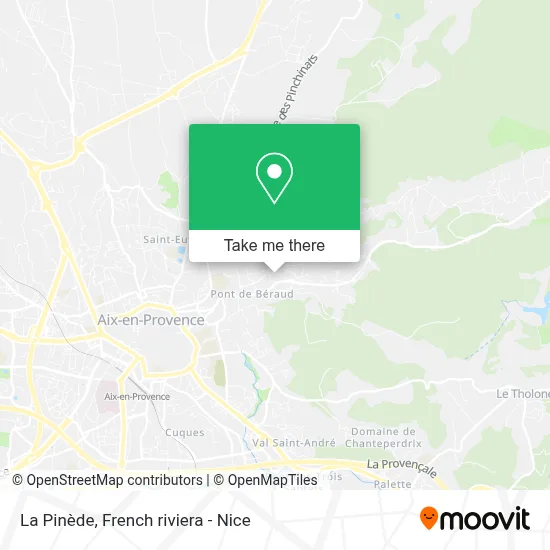 La Pinède map