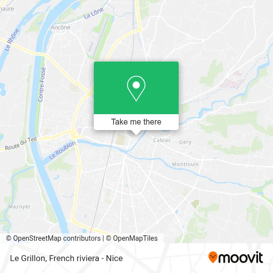 Le Grillon map