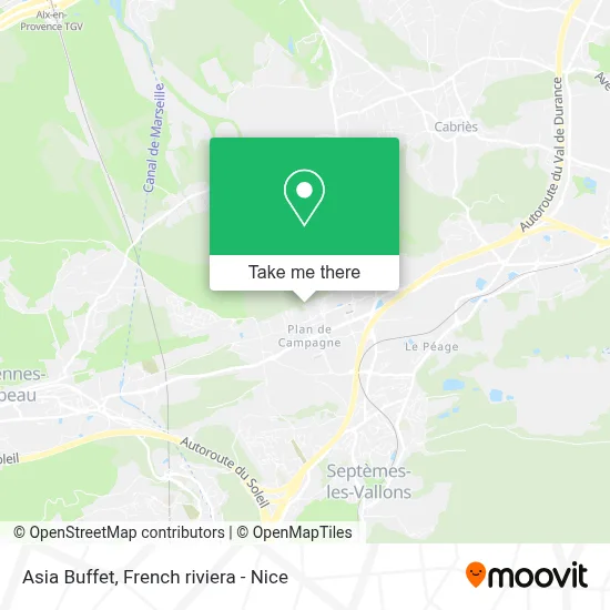 Asia Buffet map