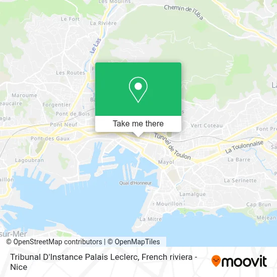 Tribunal D'Instance Palais Leclerc map