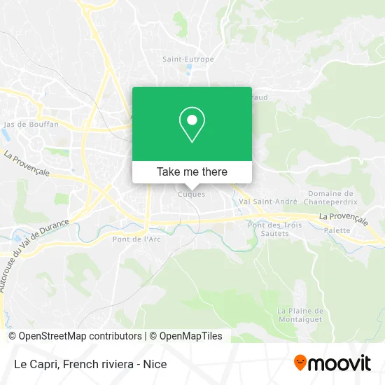 Le Capri map