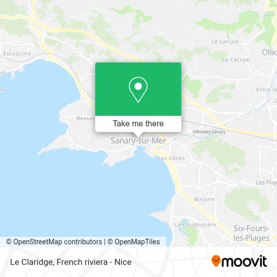 Le Claridge map