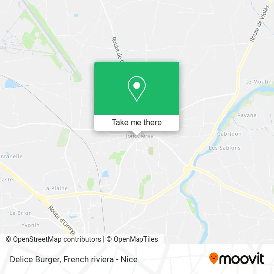 Delice Burger map