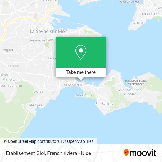 Etablisement Giol map