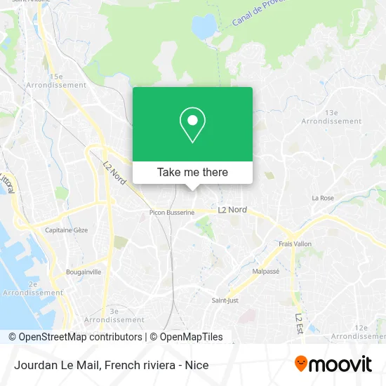 Jourdan Le Mail map