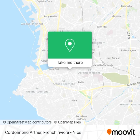 Cordonnerie Arthur map