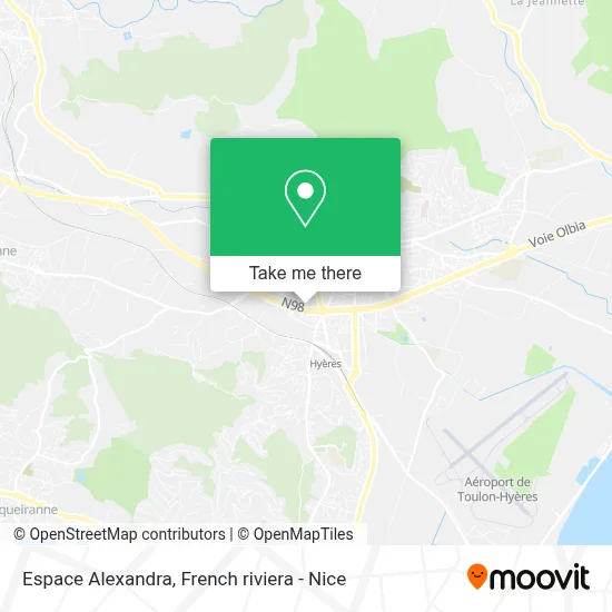 Espace Alexandra map