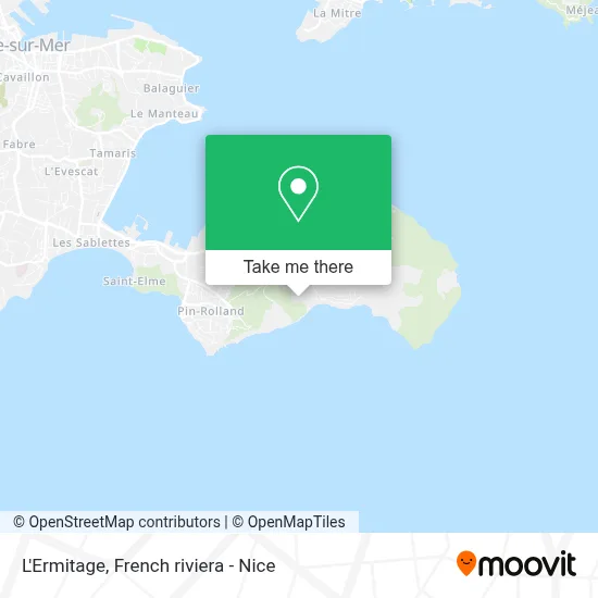L'Ermitage map