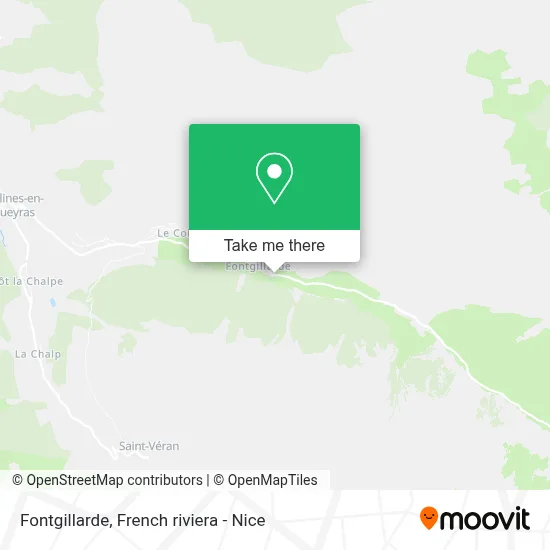 Fontgillarde map
