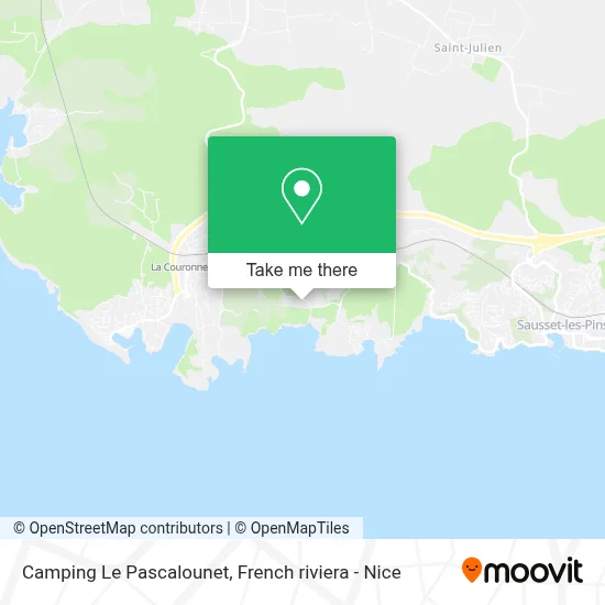 Camping Le Pascalounet map