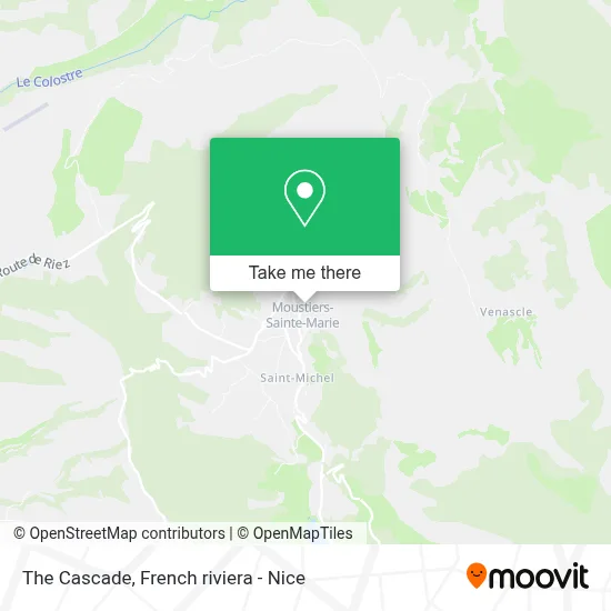 La Cascade map