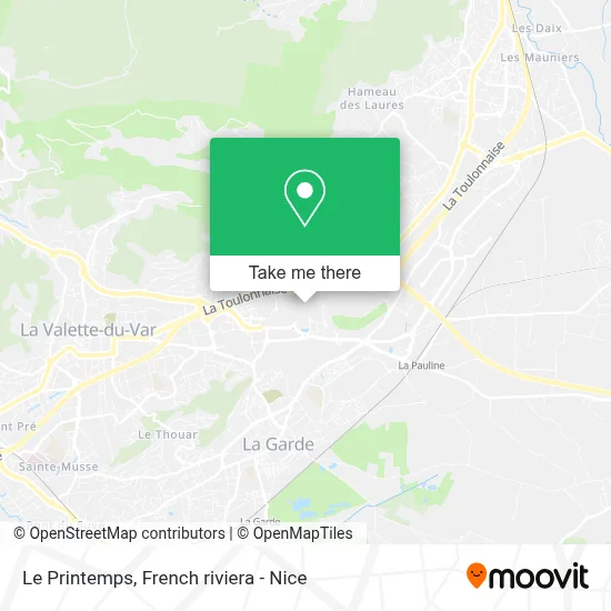 Le Printemps map
