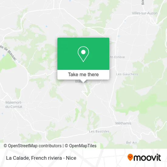 La Calade map