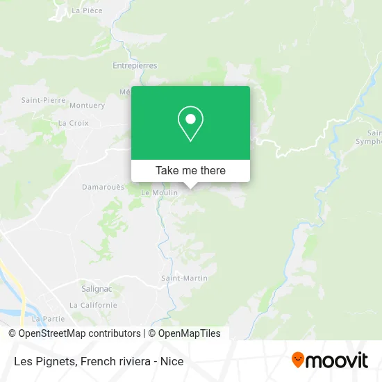 Les Pignets map