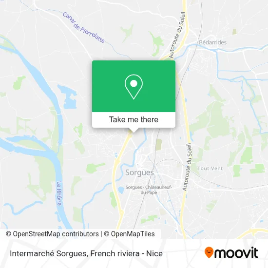 Intermarché Sorgues map