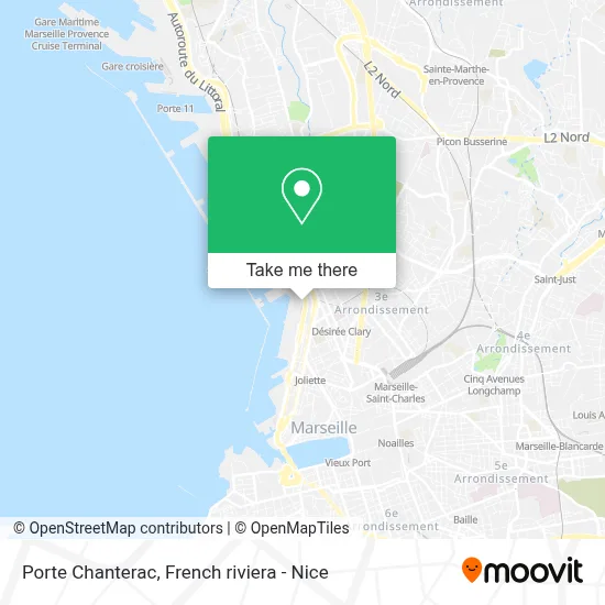 Porte Chanterac map