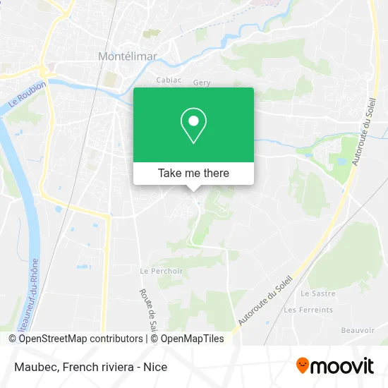 Maubec map